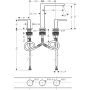 Bateria umywalkowa stojąca czarna 73030340 Hansgrohe Tecturis E zdj.2