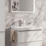 Bateria umywalkowa stojąca biała 73060700 Hansgrohe Tecturis E zdj.3