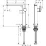 Bateria umywalkowa stojąca czarna 73070340 Hansgrohe Tecturis E zdj.2