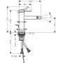 Bateria bidetowa stojąca czarna 73201340 Hansgrohe Tecturis S zdj.2