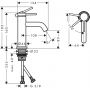 Hansgrohe Tecturis S 73301700 bateria umywalkowa stojąca biała zdj.2