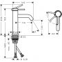 Bateria umywalkowa stojąca biała 73312700 Hansgrohe Tecturis S zdj.2