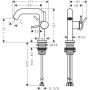 Bateria umywalkowa stojąca czarna 73320340 Hansgrohe Tecturis S zdj.2