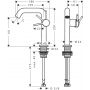 Hansgrohe Tecturis S 73340140 bateria umywalkowa stojąca zdj.2