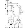 Bateria umywalkowa podtynkowa czarna 73350340 Hansgrohe Tecturis S zdj.2