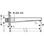 Wylewka do baterii wannowej czarna 73410340 Hansgrohe Tecturis E zdj.2