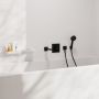 Wylewka do baterii wannowej czarna 73410670 Hansgrohe Tecturis E zdj.4