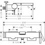 Bateria wannowo-prysznicowa ścienna czarna 73420340 Hansgrohe Tecturis E zdj.2