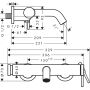 Bateria wannowo-prysznicowa ścienna grafitowa 73422340 Hansgrohe Tecturis S zdj.2