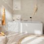 Hansgrohe Tecturis S 73422700 bateria wannowo-prysznicowa ścienna biała zdj.3