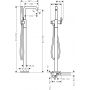 Hansgrohe Tecturis S bateria wannowa wolnostojąca czarny mat 73440670 zdj.2