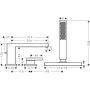 Bateria wannowo-prysznicowa nawannowa czarna 73443340 Hansgrohe Tecturis E zdj.2
