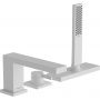 Bateria wannowo-prysznicowa nawannowa biała 73443700 Hansgrohe Tecturis E zdj.1