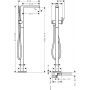 Bateria wannowo-prysznicowa wolnostojąca czarna 73445670 Hansgrohe Tecturis E zdj.2