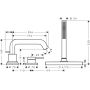 Bateria wannowo-prysznicowa nawannowa czarna 73447340 Hansgrohe Tecturis S zdj.2