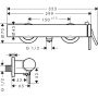 Bateria prysznicowa ścienna czarna 73622340 Hansgrohe Tecturis S zdj.2