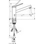 Bateria kuchenna stojąca czarna 74806670 Hansgrohe Zesis M33 zdj.2