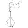 Hansgrohe Zesis M33 74820670 bateria kuchenna stojąca czarna zdj.2