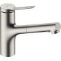Hansgrohe Zesis M33 74820800 bateria kuchenna stojąca stal zdj.1