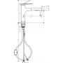 Hansgrohe Zesis M33 74822670 bateria kuchenna stojąca czarna zdj.2