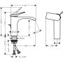 Bateria umywalkowa stojąca biała 75023700 Hansgrohe Vivenis zdj.2
