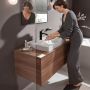 Bateria umywalkowa stojąca czarna 75024670 Hansgrohe Vivenis zdj.3