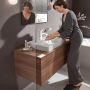 Bateria umywalkowa stojąca biała 75024700 Hansgrohe Vivenis zdj.3