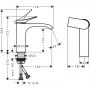 Bateria umywalkowa stojąca biała 75024700 Hansgrohe Vivenis zdj.2