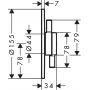 Hansgrohe DuoTurn S 75618140 bateria prysznicowa podtynkowa zdj.2