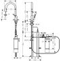 Hansgrohe Aqittura M91 76800000 bateria kuchenna z filtrem stojąca chrom zdj.2