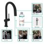 Hansgrohe Aqittura M91 76800670 bateria kuchenna z filtrem stojąca czarna zdj.3