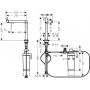 Bateria do filtra wody stojąca chrom 76804000 Hansgrohe Aqittura M91 zdj.3