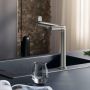 Hansgrohe Aqittura M91 76837800 bateria kuchenna z filtrem stojąca stal zdj.9