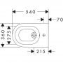 Bidet wiszący biały 60281450 Hansgrohe EluPura Original S zdj.2