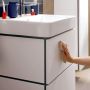 Umywalka z szafką 60 cm białą 54396700 Hansgrohe Xilesa E zdj.3