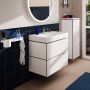 Umywalka z szafką 80 cm białą 54397700 Hansgrohe Xilesa E zdj.3