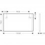 Lustro 120x70 cm prostokątne z oświetleniem biały 54965700 Hansgrohe Xarita Lite Q zdj.2