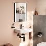 Lustro 50x70 cm prostokątne z oświetleniem czarny 54974670 Hansgrohe Xarita Lite Q zdj.3