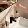 Lustro 50x70 cm prostokątne z oświetleniem czarny 54974670 Hansgrohe Xarita Lite Q zdj.6