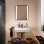 Lustro 60x70 cm prostokątne z oświetleniem czarny 54975670 Hansgrohe Xarita Lite Q zdj.3