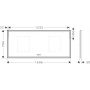 Hansgrohe Xarita E lustro 160x70 cm z oświetleniem LED biały matowy 54983700 zdj.2
