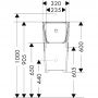 Pisuar 62011450 Hansgrohe EluPura Original Q zdj.3