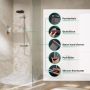 Zestaw prysznicowy ścienny termostatyczny z deszczownicą chrom 24222000 Hansgrohe Pulsify S Puro zdj.6