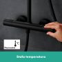 Zestaw prysznicowy ścienny termostatyczny z deszczownicą czarny 24222670 Hansgrohe Pulsify S Puro zdj.5