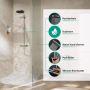 Zestaw prysznicowy ścienny termostatyczny z deszczownicą chrom 24223000 Hansgrohe Pulsify S Puro zdj.3
