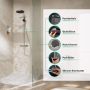 Zestaw prysznicowy ścienny termostatyczny z deszczownicą chrom 24236000 Hansgrohe Pulsify S zdj.3
