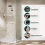Zestaw prysznicowy ścienny termostatyczny z deszczownicą biały 24236700 Hansgrohe Pulsify S zdj.4