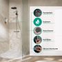 Zestaw prysznicowy ścienny termostatyczny z deszczownicą chrom 24237000 Hansgrohe Pulsify S Puro zdj.9