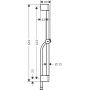 Drążek prysznicowy 65 cm 24400670 Hansgrohe Unica zdj.2