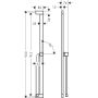 Drążek prysznicowy 90 cm 24403670 Hansgrohe Unica zdj.2